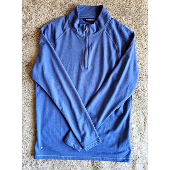 Peter Millar Crown Crafted Excursionist Flex Quarter-Zip Sweater  Mens Sz S - Picture 5 of 8